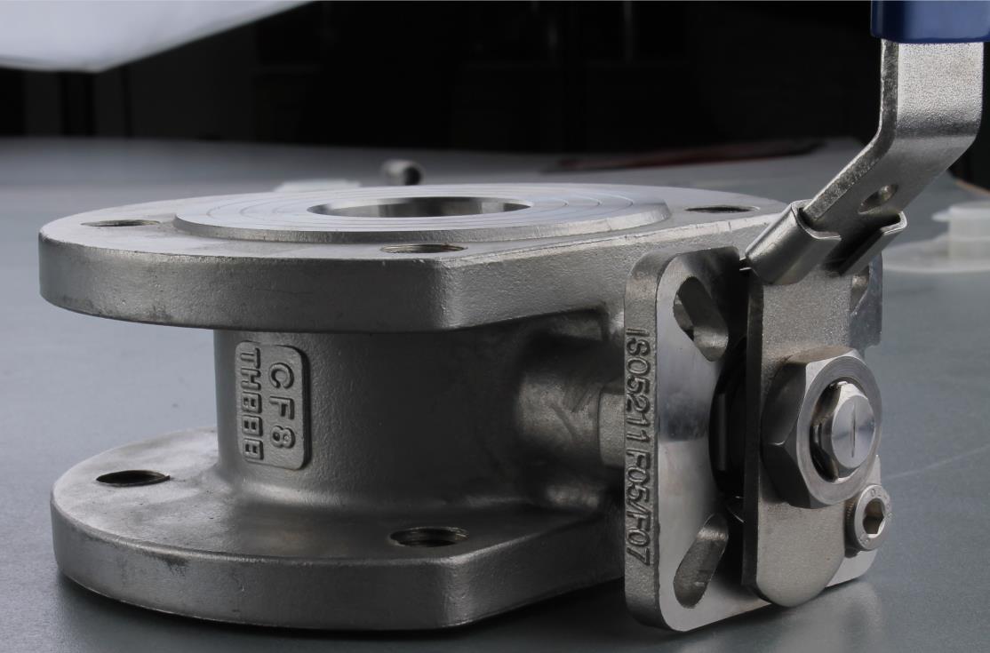 CF8 DN50 V&Aacute;LVULA DE BOLA WAFER ISO5211 ALMOHADILLA DE MONTAJE F05 F07