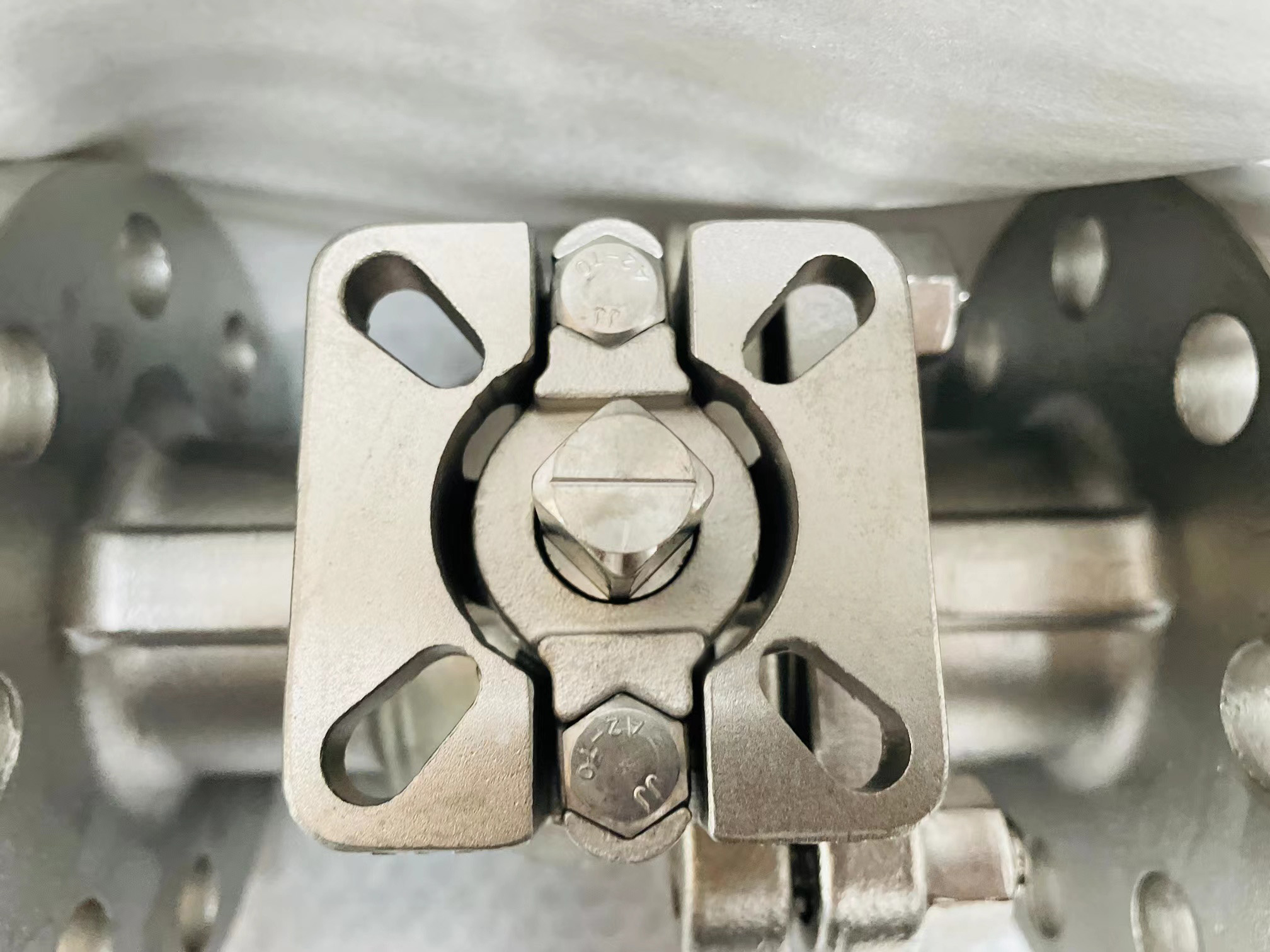 Vávula de bola del reborde del acero inoxidable de Q41F 300LB ISO5211 F05/07