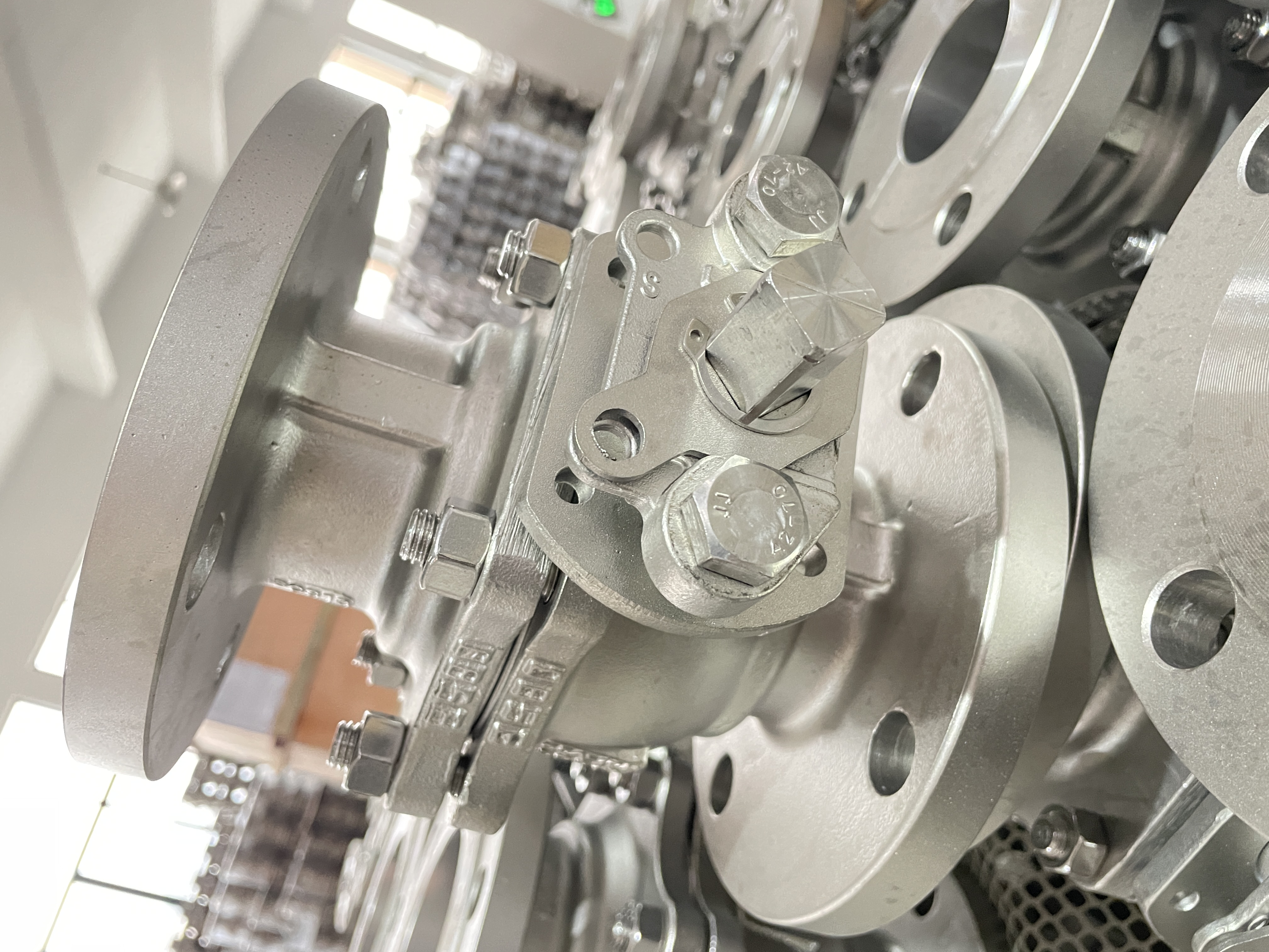 almohadilla de montaje baja dispositivo de bloqueo manija v&aacute;lvula de bola ss 