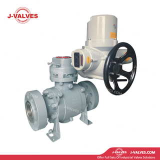 2-1/2' 2500LB A105 3PC Válvula de bola de brida de muñón sellada de metal eléctrico