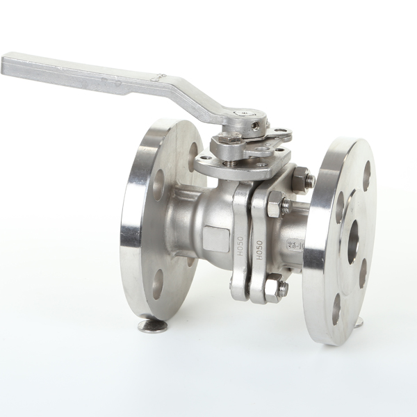Válvula de bola de acero inoxidable con brida flotante JIS10K con plataforma de montaje ISO5211