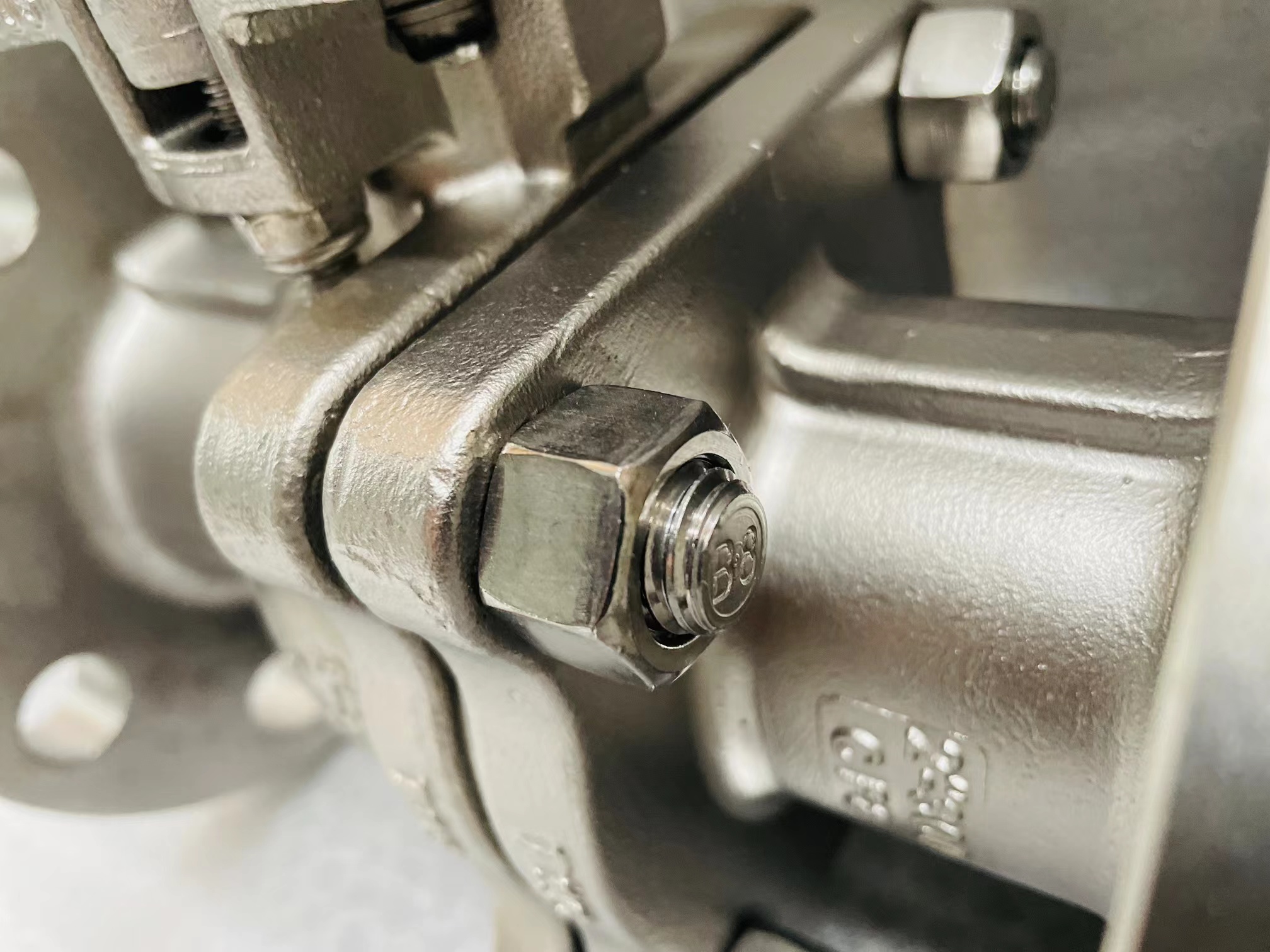 Vávula de bola del reborde del acero inoxidable de Q41F 300LB ISO5211 F05/07