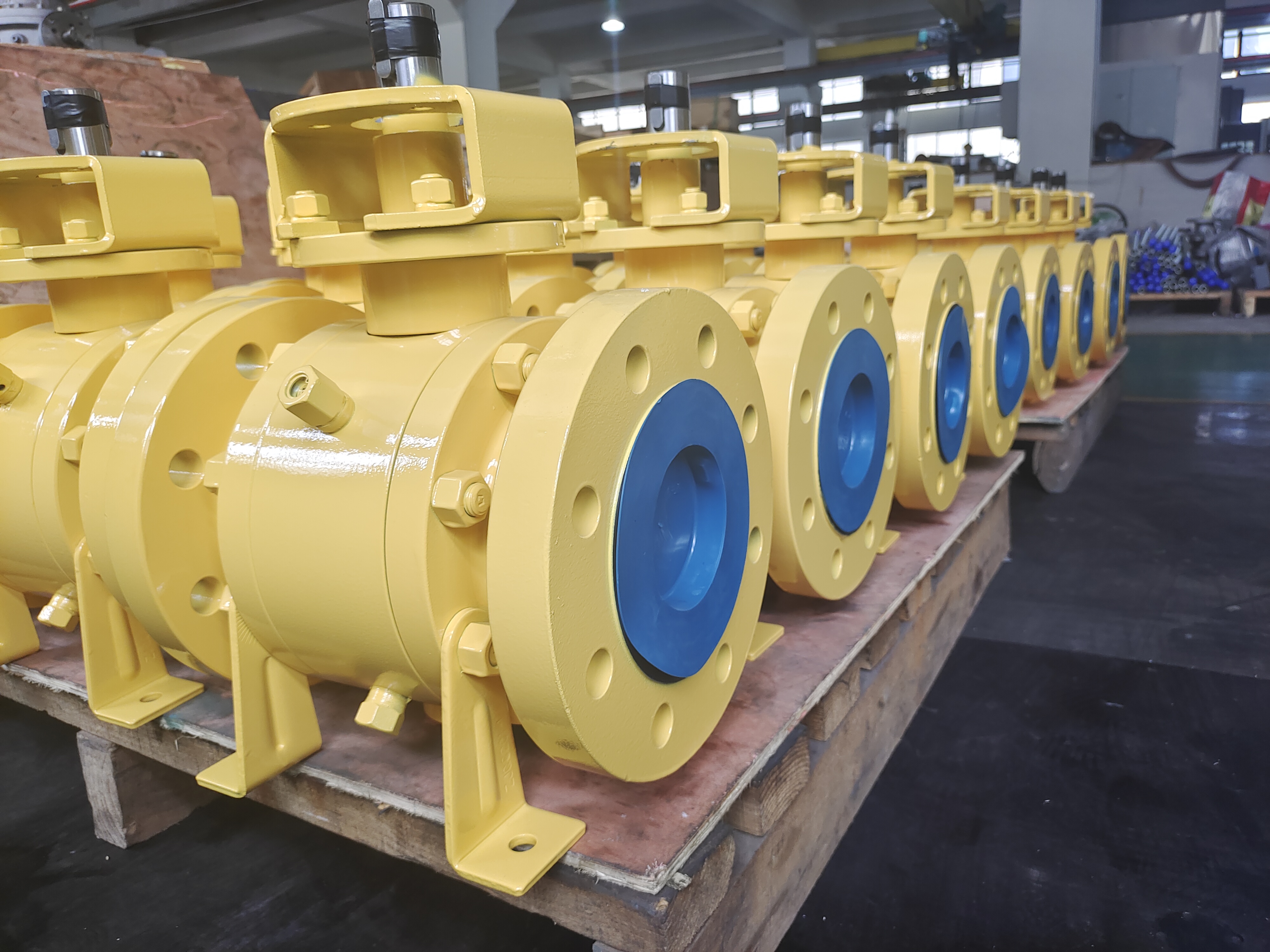 Válvula de bola de muñón con brida de acero inoxidable API6D 3PC