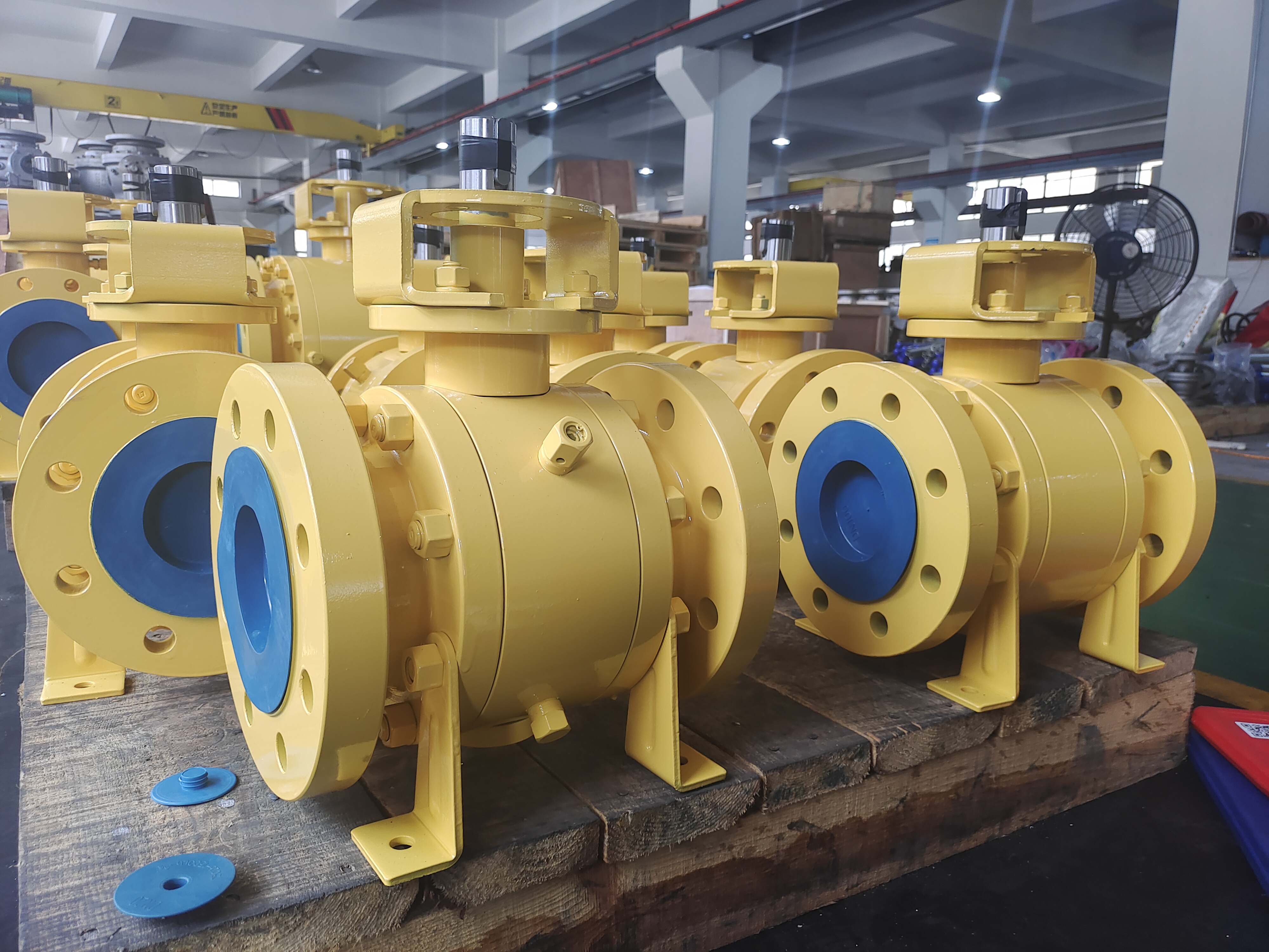 Válvula de bola de muñón con brida de acero inoxidable API6D 3PC